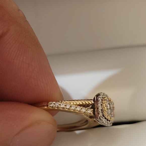 Engagement ring 10k yellow gold 0.50 ct Michael Hl - Picture 5 of 6
